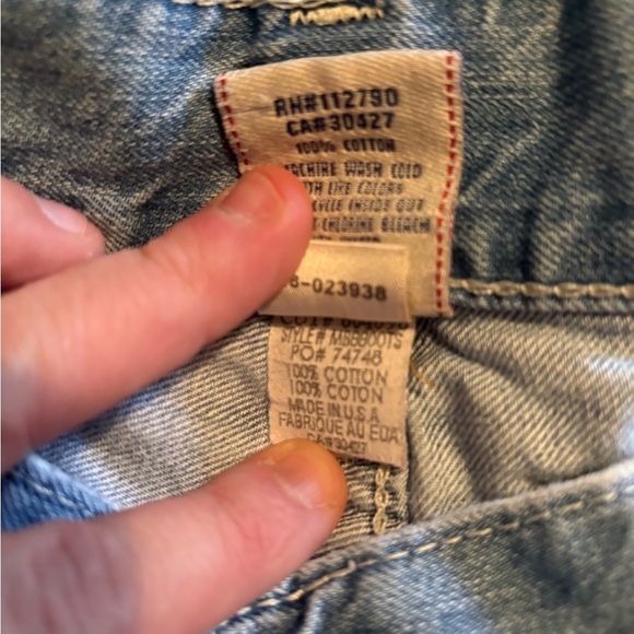 Vintage True Religion Men's Blue Jeans with Distressing - Picture 8 of 11